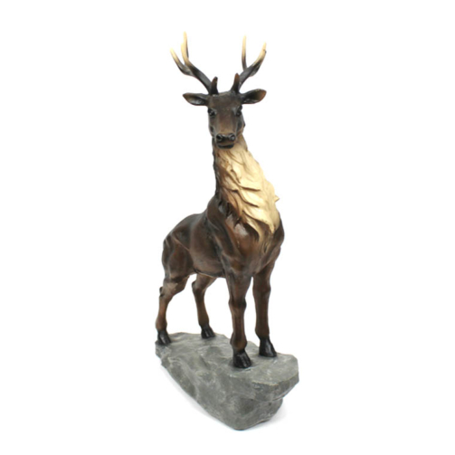 Brown Resin Reindeer Statue